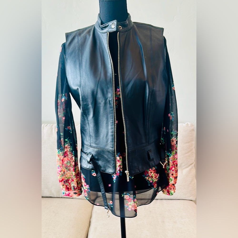 CAbi Black 100% Genuine Leather Vest - Picture 2 of 14